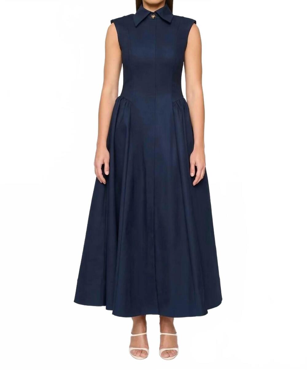 NEW CLEA chavela maxi dress in navy